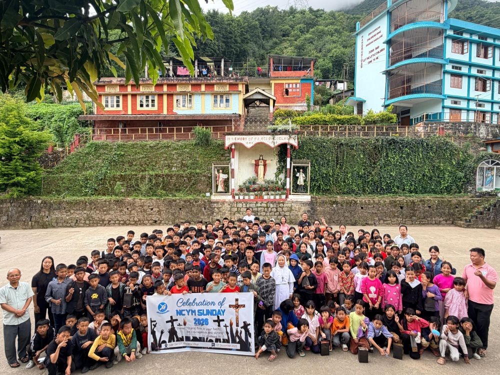 Participants pose for a group photo during the observance of the NCYM Sunday in Kohima on September 13.